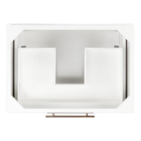30" Robertson Console Vanity for Rectangular Undermount Sink - Bright White