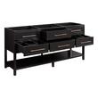 72" Robertson Console Vanity - Black - Vanity Cabinet Only, , large image number 1