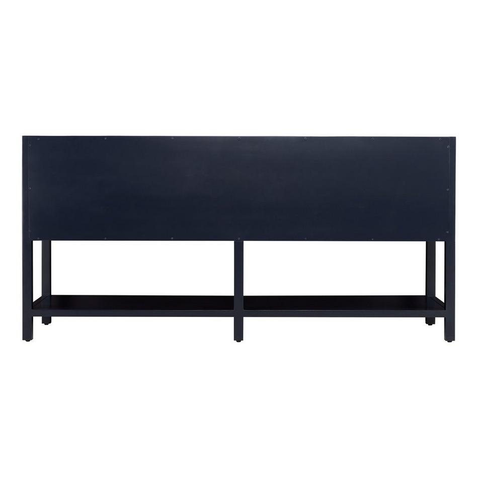 72" Robertson Double Console Vanity for Undermount Sinks - Midnight Navy Blue, , large image number 4