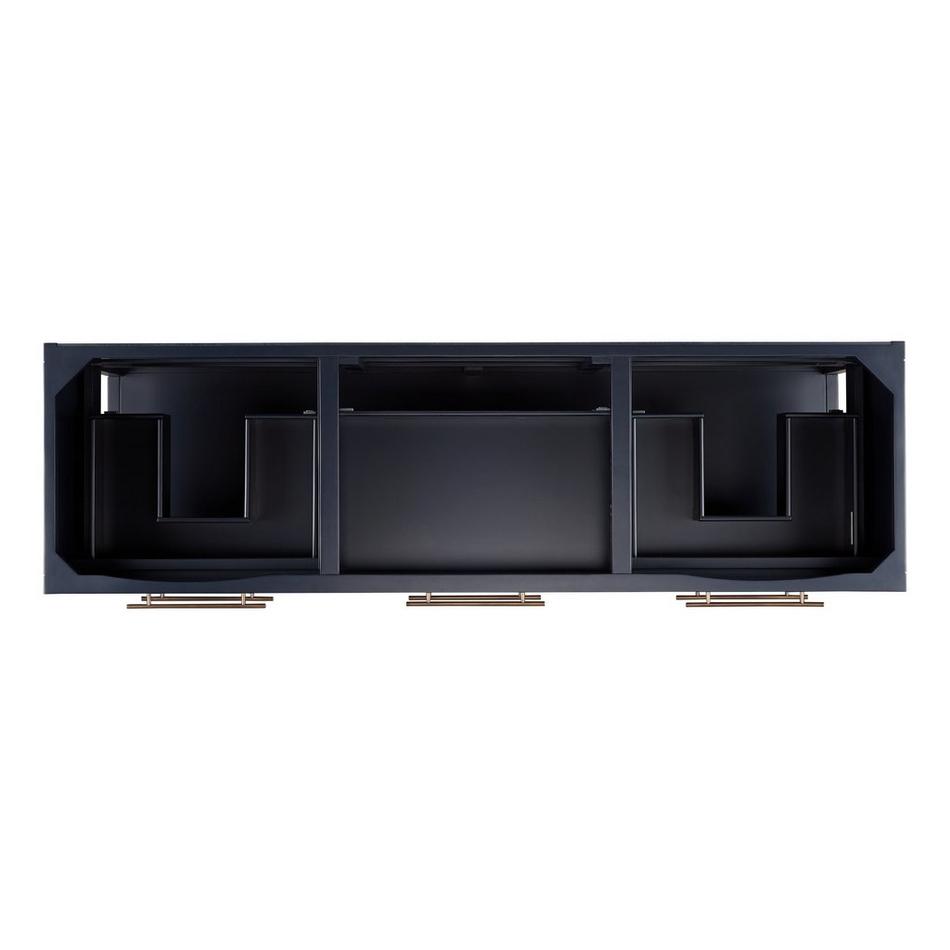 72" Robertson Double Console Vanity for Rectangular Undermount Sinks - Midnight Navy Blue, , large image number 4