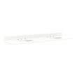 73" Quartz Vanity Top for Undermount Sinks - 36" Centers - 8" - Feathered White - White Sinks, , large image number 0