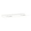 73" Quartz Top for Rectangular Sinks - 48" Centers - 1 Hole - Feathered White - White Sinks, , large image number 0