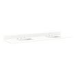 73" Quartz Top for Rectangular Sinks - 36" Centers - 8" - Feathered White - White Sinks, , large image number 0