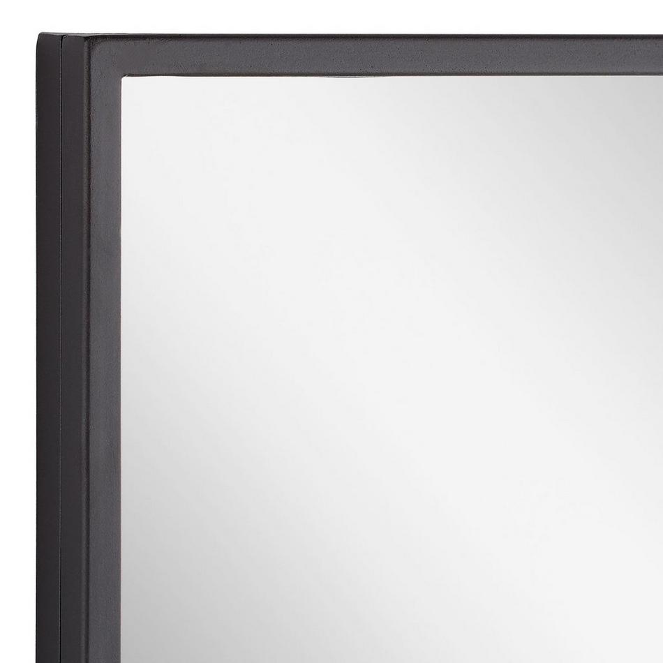 Carpini Square Decorative Vanity Mirror - Black Powder Coat, , large image number 2