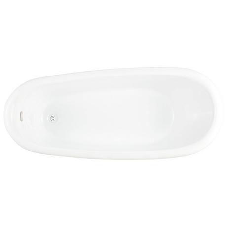 67" Alvaro Acrylic Slipper Tub with White Drain Kit