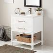 30" Robertson for Rect Undermount Sink - Bright White - Arctic White Quartz Single Hole - Sink, , large image number 0