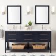 72" Robertson Dbl for Rect Undermount  - Midnight Navy - Arctic White Quartz Single Hole - Sink, , large image number 0