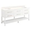 72" Robertson Double for Undermount Sinks - Bright White - Arctic White Quartz 8" - Sink, , large image number 1