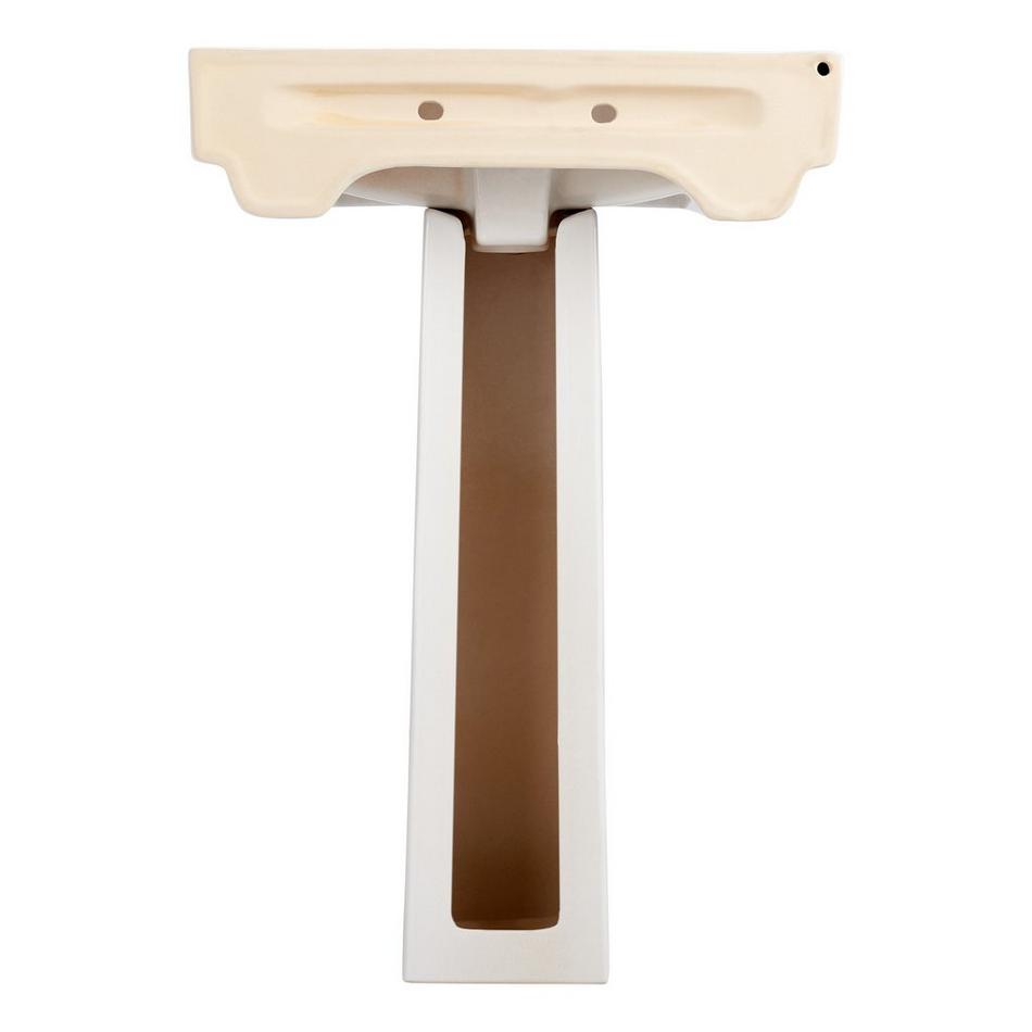 Pentero Pedestal Sink - White - Single-Hole, , large image number 3