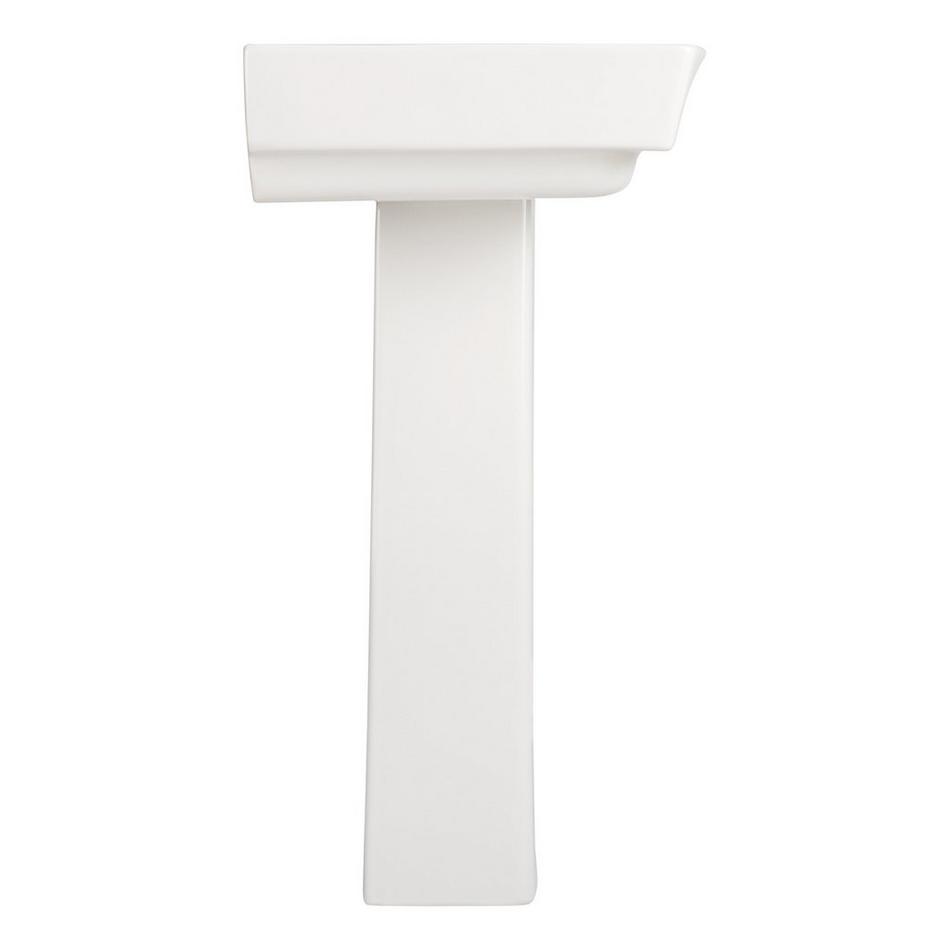 Pentero Pedestal Sink - White - Single-Hole, , large image number 2