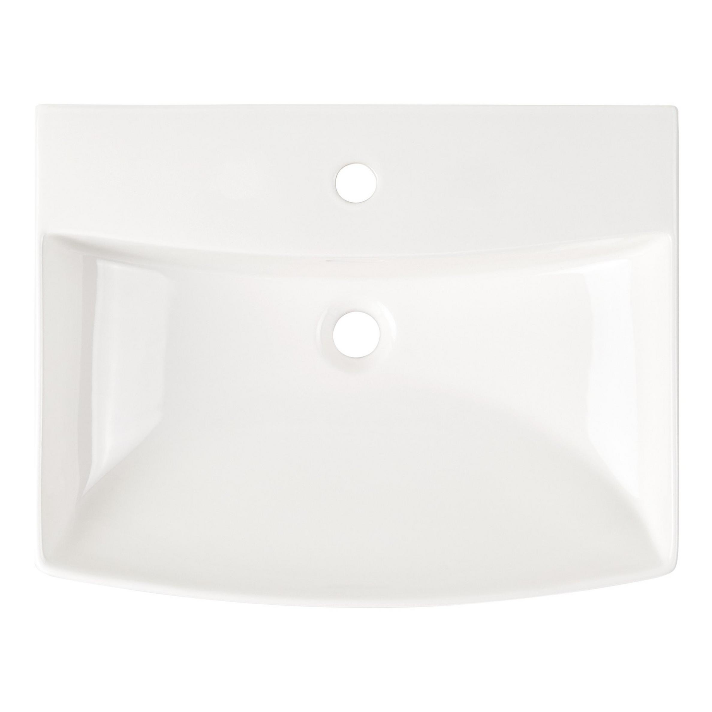 Pentero Pedestal Sink White Signature Hardware