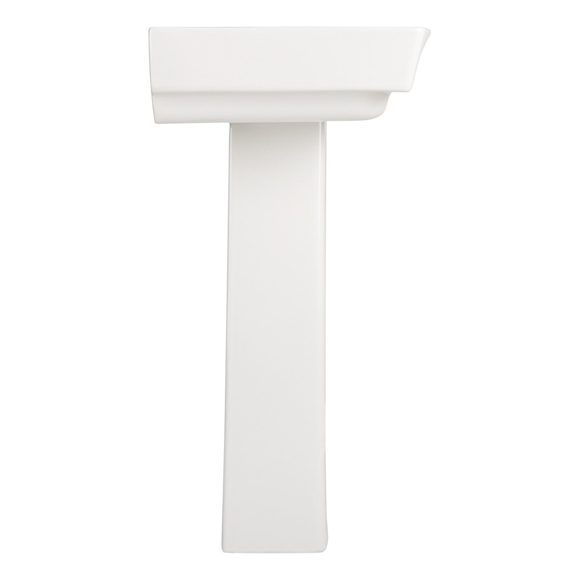 Pentero Pedestal Sink White Signature Hardware