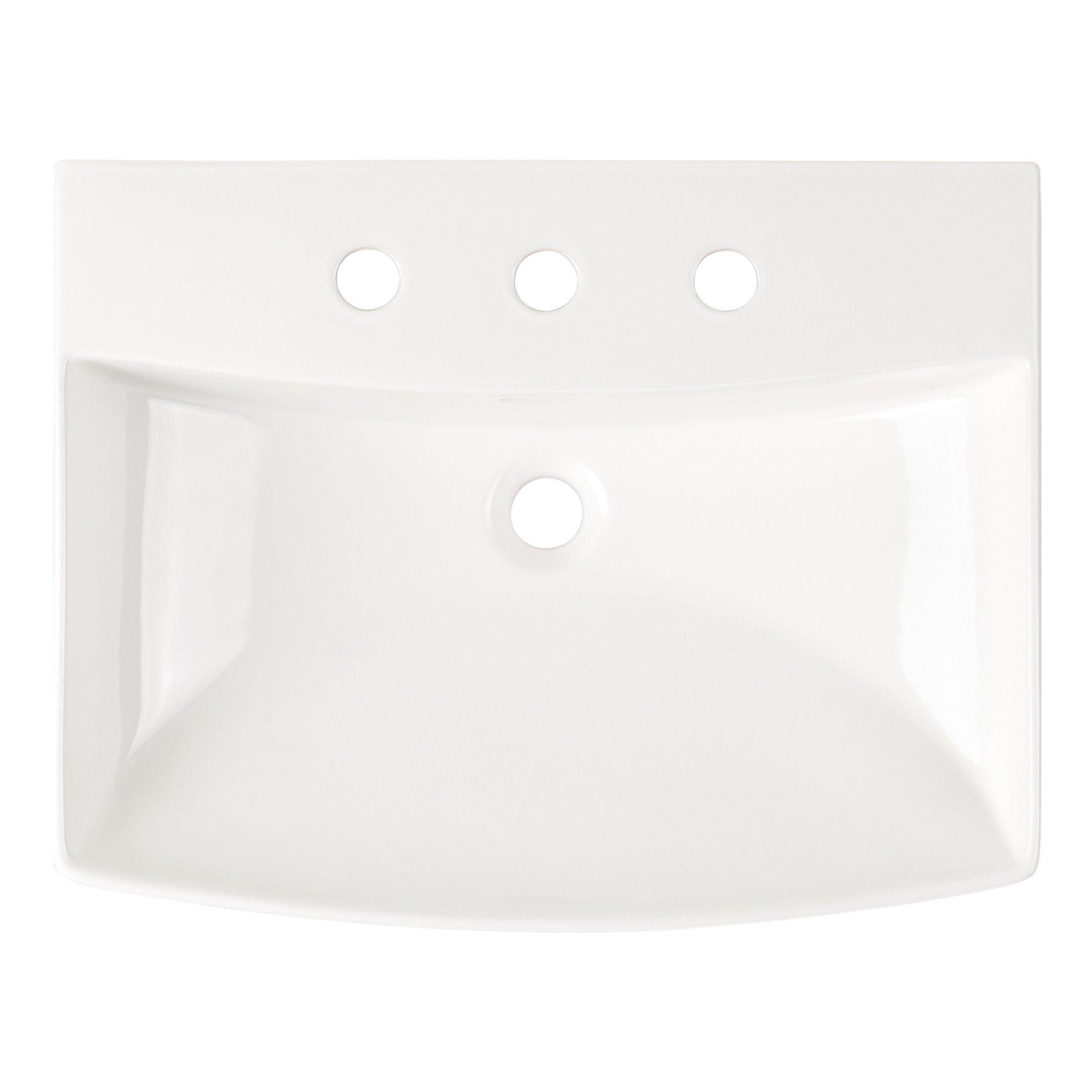 Cierra Porcelain Pedestal Sink - 8