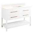 48" Robertson Vanity Cabinet - Bright White - Arctic White No Holes - White RUM Sink, , large image number 0
