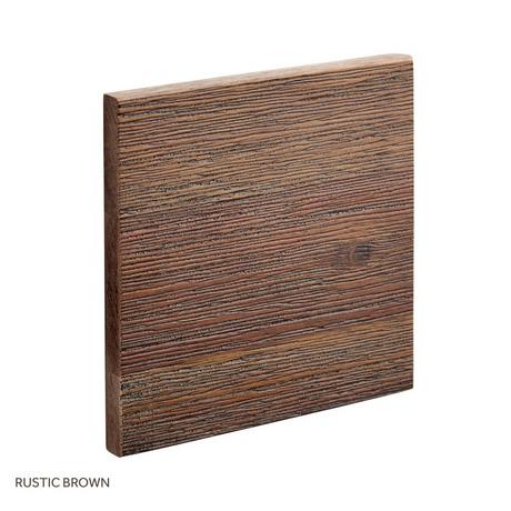 Wood Finish Sample in Rustic Brown