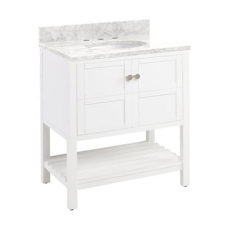 30" Olsen Console Vanity for Undermount Sink - Soft White