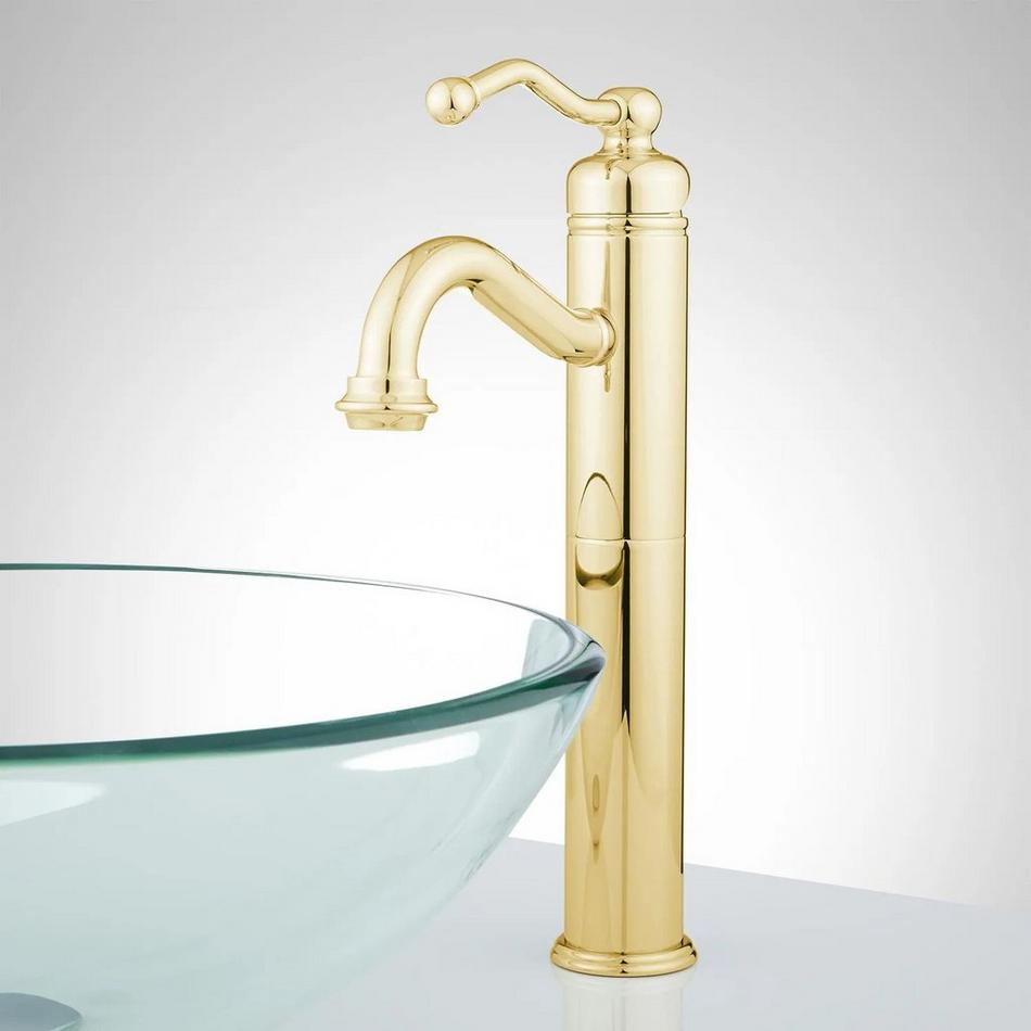 Leta Single-Hole Vessel Faucet with Pop-Up Drain, , large image number 0