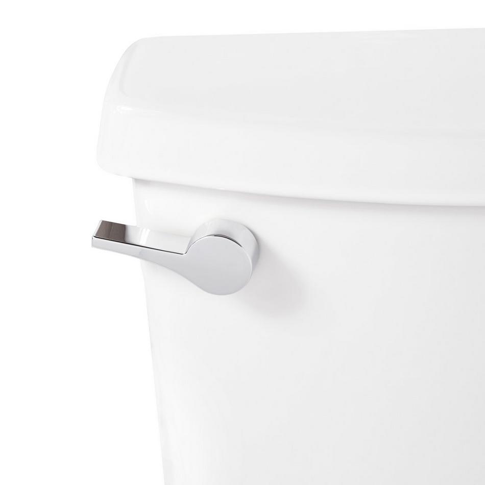 Bradenton Two-Piece Elongated Toilet with 14" Rough-In - 16" Bowl Height - White - No Seat, , large image number 3