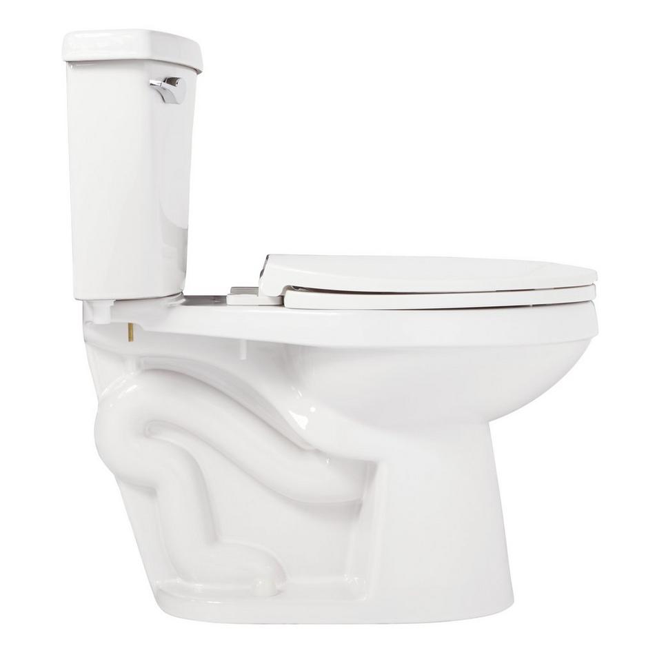 Bradenton Two-Piece Elongated Toilet with 14" Rough-In - 16" Bowl Height - White - No Seat, , large image number 1