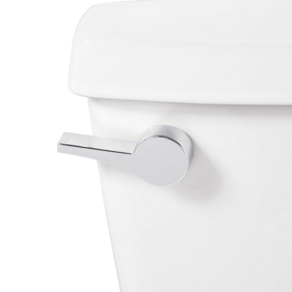 Bradenton Two-Piece Round Toilet with 14" Rough-In - 16" Bowl Height - White - No Seat, , large image number 3
