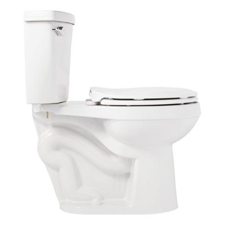 Bradenton Two-Piece Round Toilet with 14" Rough-In - 16" Bowl Height - White