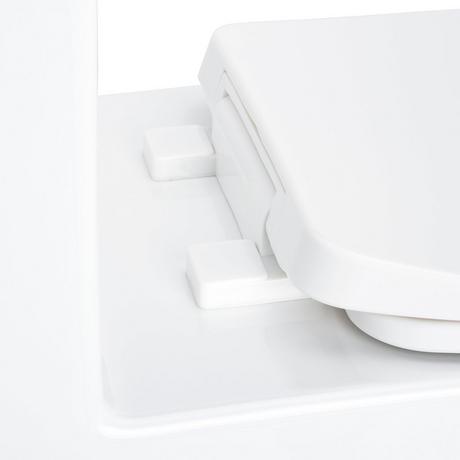 Carraway One-Piece Elongated Toilet - White