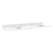 73" Marble Top for Rectangular Sinks - 41" Centers - No Faucet Holes - Carrara Marble - White Sink, , large image number 0