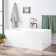 59" Clarissa Acrylic Freestanding Tub with Foam, , large image number 0