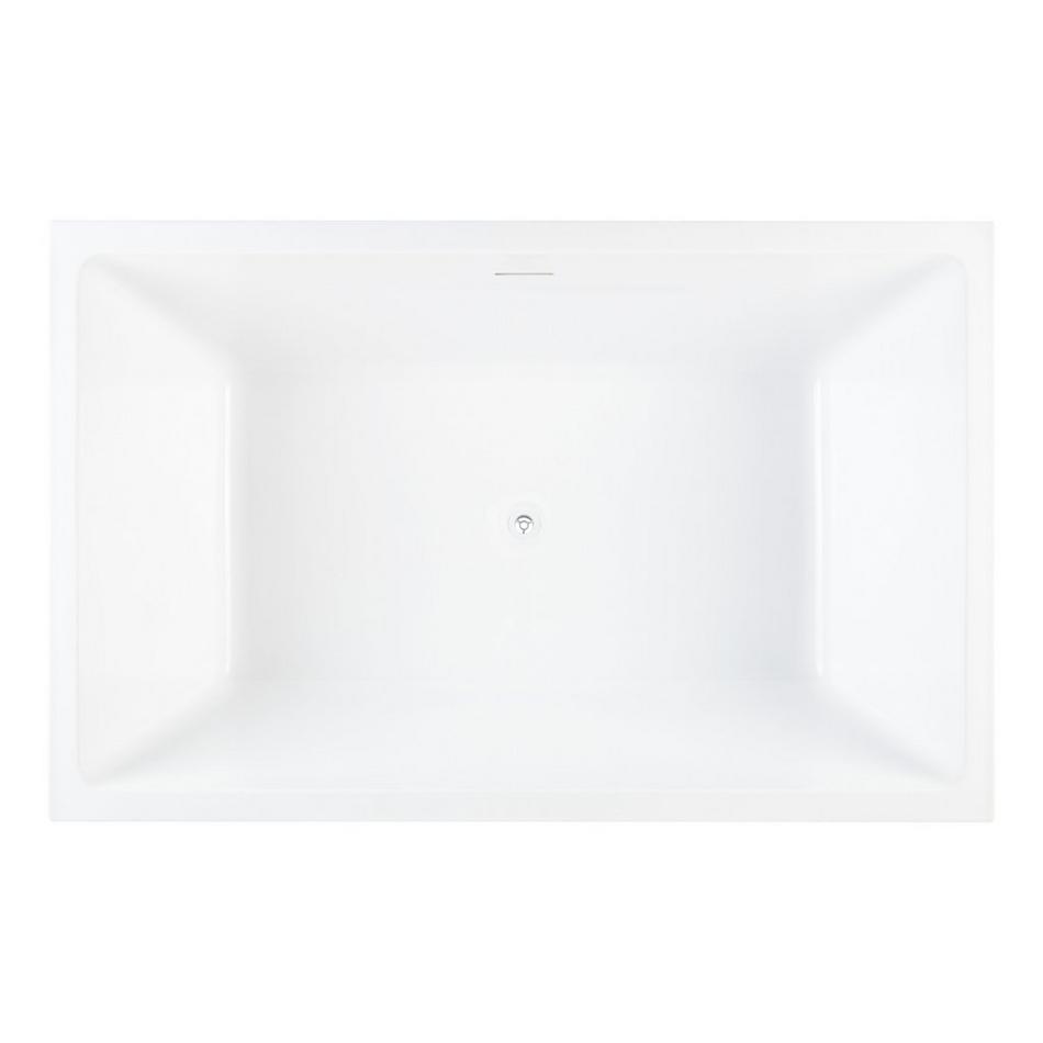 59" Clarissa Acrylic Freestanding Tub with Foam, , large image number 3