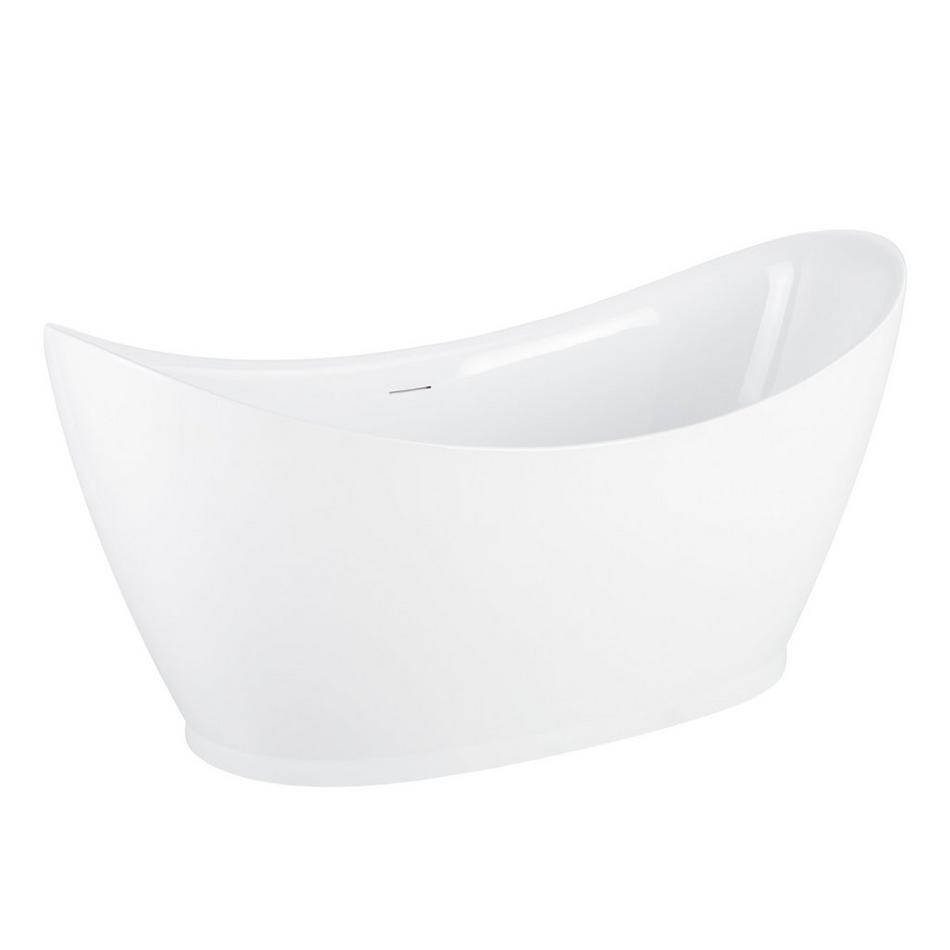 69" Torben Acrylic Freestanding Tub with Slotted Overflow and Foam, , large image number 1
