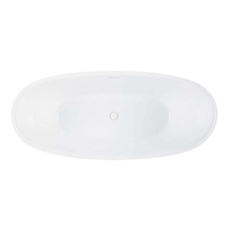 69" Torben Acrylic Freestanding Tub with Slotted Overflow and Foam, , large image number 3