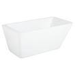 55" Jaidyn Acrylic Freestanding Tub - Tap Deck / No Drillings - White Trim with Foam, , large image number 1