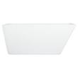 55" Jaidyn Acrylic Freestanding Tub - Tap Deck / No Drillings - White Trim with Foam, , large image number 2