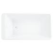 55" Jaidyn Acrylic Freestanding Tub - Tap Deck / No Drillings - White Trim with Foam, , large image number 3