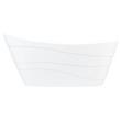 67" Amelia Acrylic Freestanding Slipper Tub with Slotted Overflow and Foam, , large image number 2
