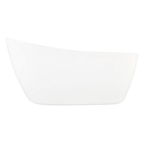 59" Sheba Acrylic Slipper Tub with Foam - Air Massage