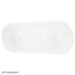 66" Sheba Acrylic Slipper Air Tub with Foam, , large image number 3