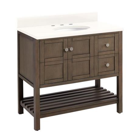 36" Olsen Console Vanity Undermount Sink - Ash Brown