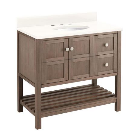 36" Olsen Console Vanity Undermount Sink - Ash Brown