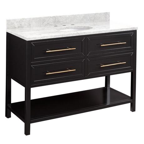 48" Robertson Vanity for Undermount Sink - Black