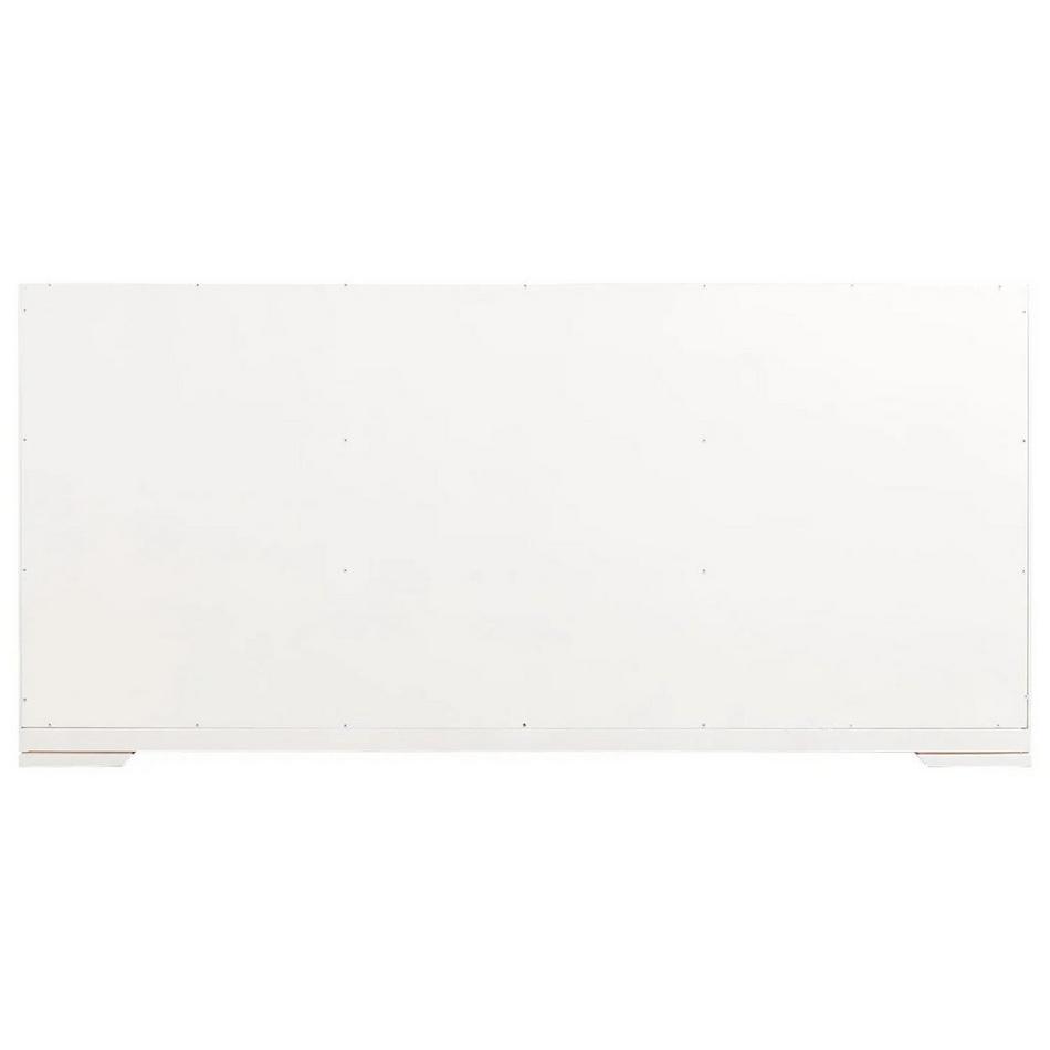 72" Davyn Mahogany Double Vanity for Undermount Sinks - White, , large image number 3