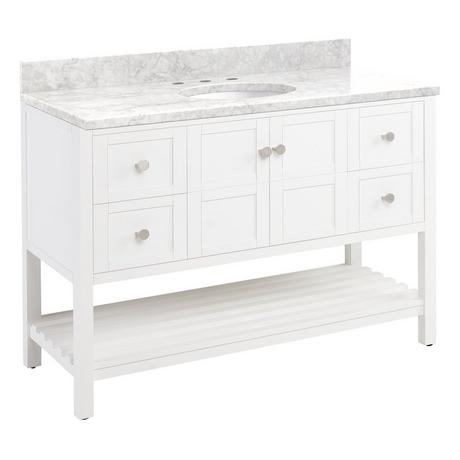 48" Olsen Console Vanity Undermount Sink - Soft White