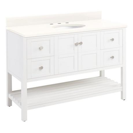 48" Olsen Console Vanity Undermount Sink - Soft White