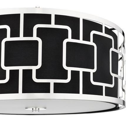 Veramar 3-Light Pendant - Black/Polished Nickel