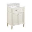 24" Elmdale Vanity for Undermount Sink - White - Carrara Marble 8" - Sink, , large image number 0