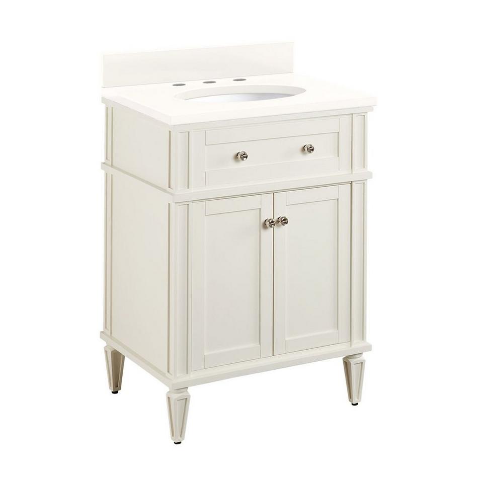 24" Elmdale Vanity for Undermount Sink - White - Arctic White 8" - Sink, , large image number 0