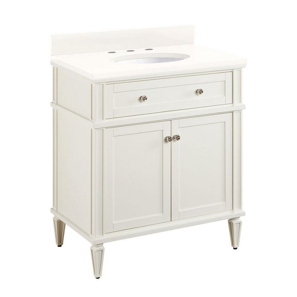 30" Elmdale Vanity for Undermount Sink - White - Arctic White 8" - Sink, , large image number 0