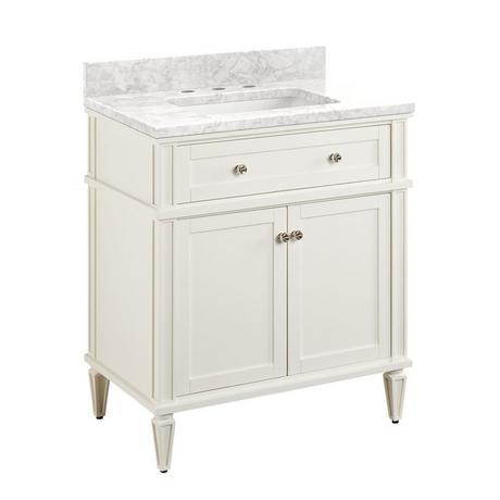 30" Elmdale Vanity for Rectangular Undermount Sink - White