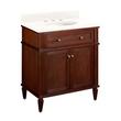 30" Elmdale Vanity for Undermount Sink - Antique Brown - Arctic White 8" - White Sink, , large image number 0