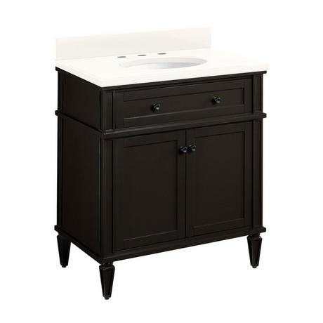 30" Elmdale Vanity for Undermount Sink - Charcoal Black